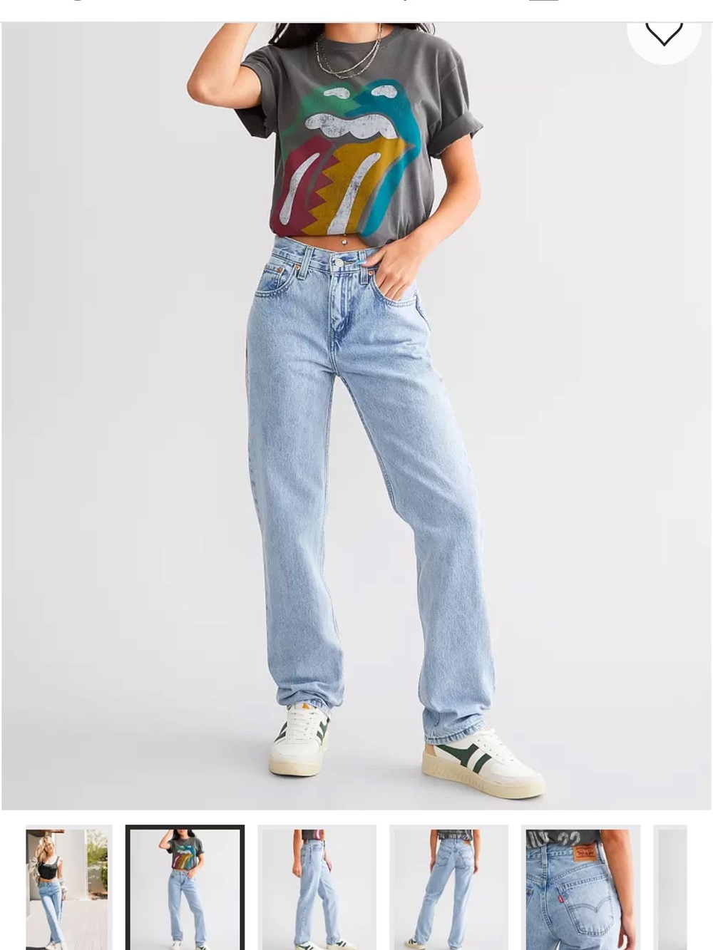 Levi's Low Pro Straight Leg Mid-Rise Jeans